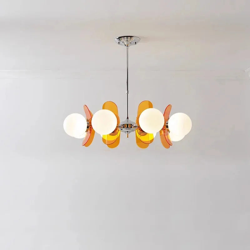 Élise Cosmo Bloom Mid-Century Glass Chandelier