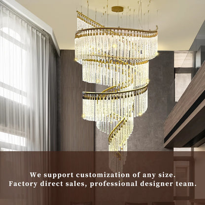 Luxuriöser Hallen-Pendelleuchter für Villa und Hotellobby
