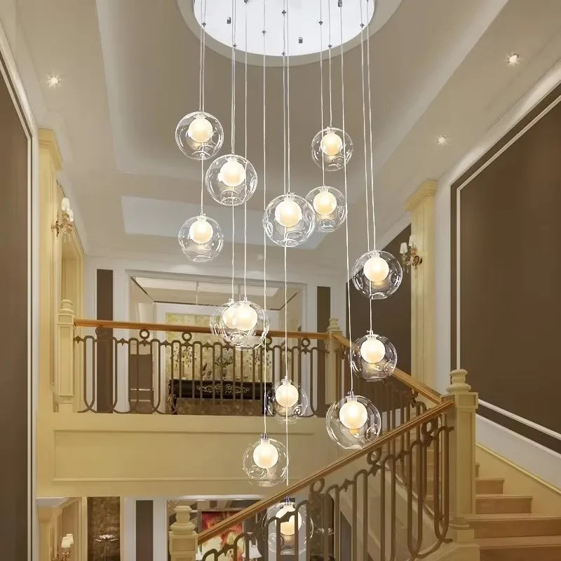Aurélie Nordic Double Glas LED Deckenleuchter