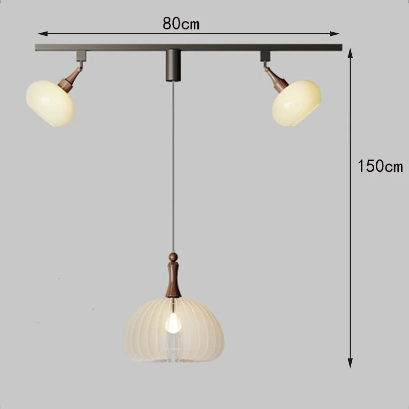 Émile moderne mehrflammige Pendelleuchte aus satiniertem Glas