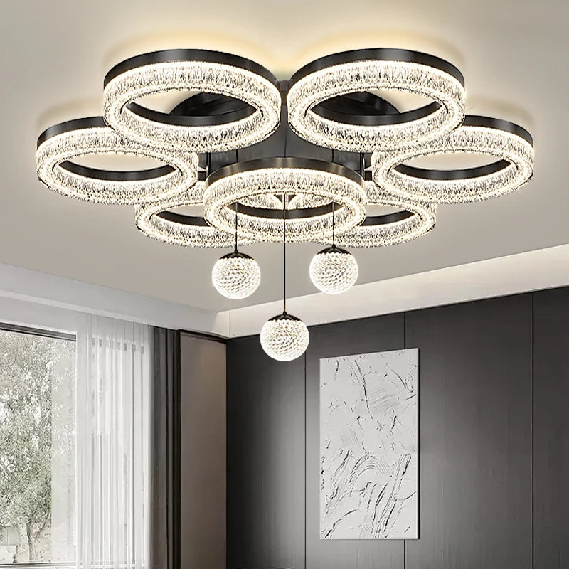 Élodie Modern Round LED Ceiling Chandelier Light