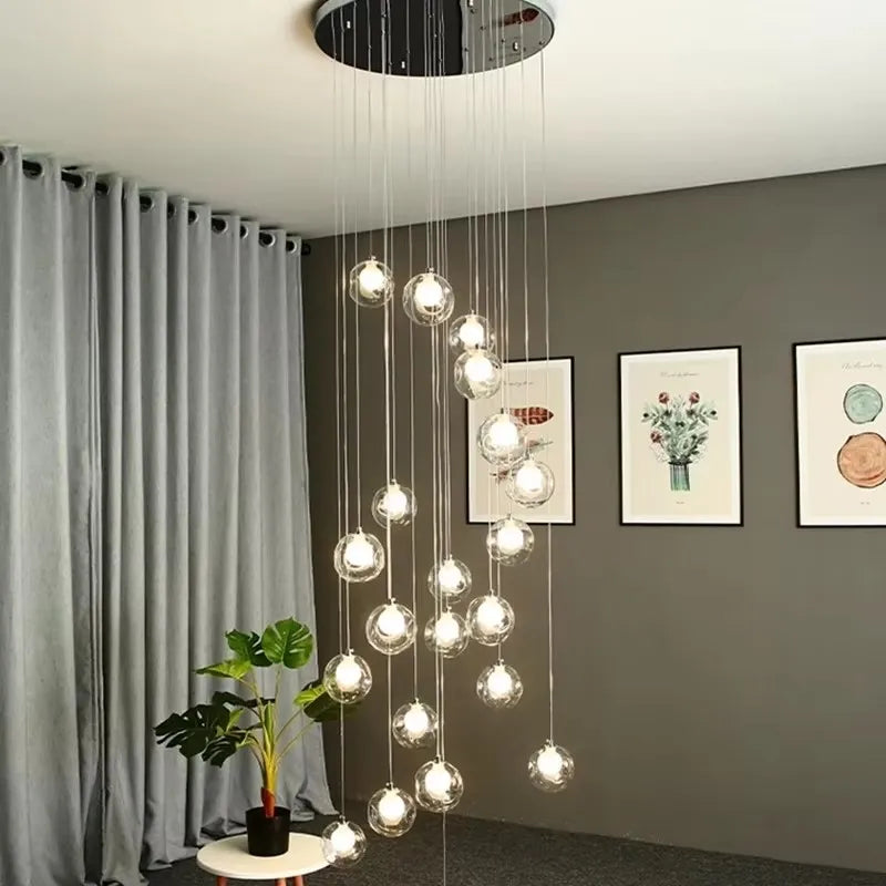 Aurélie Nordic Double Glas LED Deckenleuchter