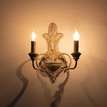 Sophie French Antique Dual Head Iron Wall Lamp E14 Retro Wandleuchte