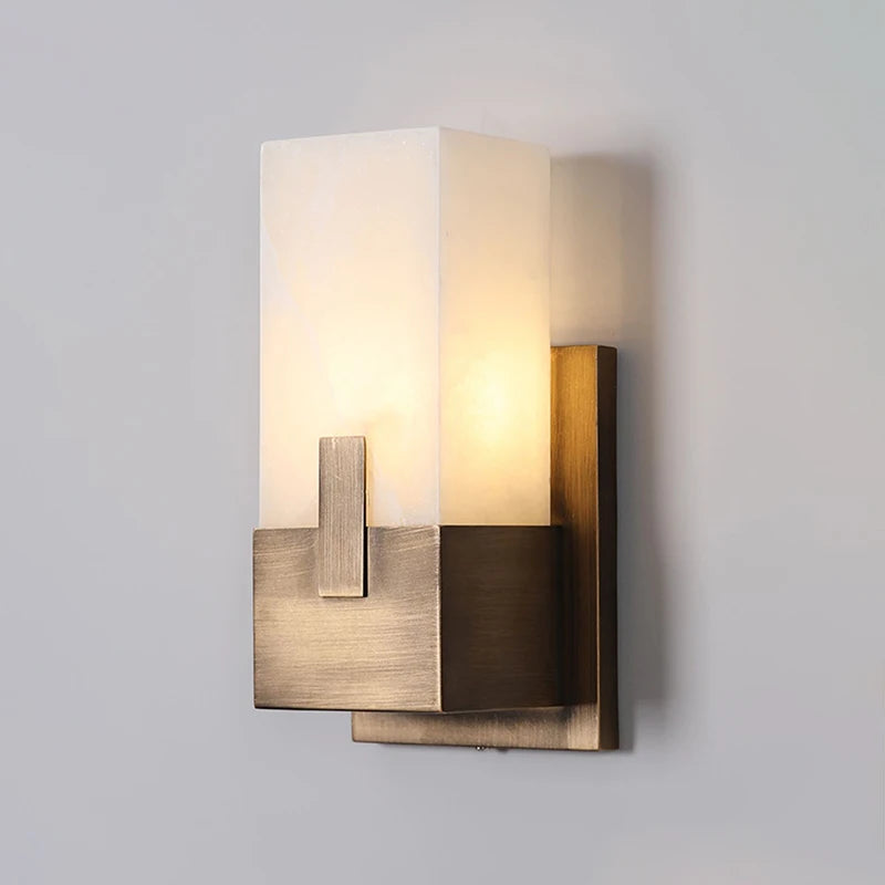 Madeleine Marmor Wandleuchte Minimalistische Nachttischlampe