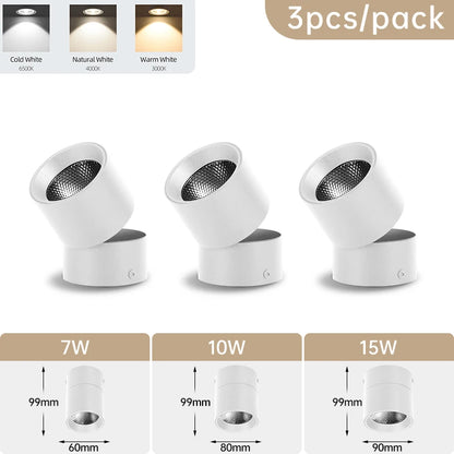 Camille Faltbare LED-drehbare Deckenleuchte 3-farbig Modern