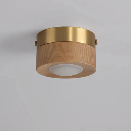 Anouk LED-Deckenstrahler aus Walnussholz