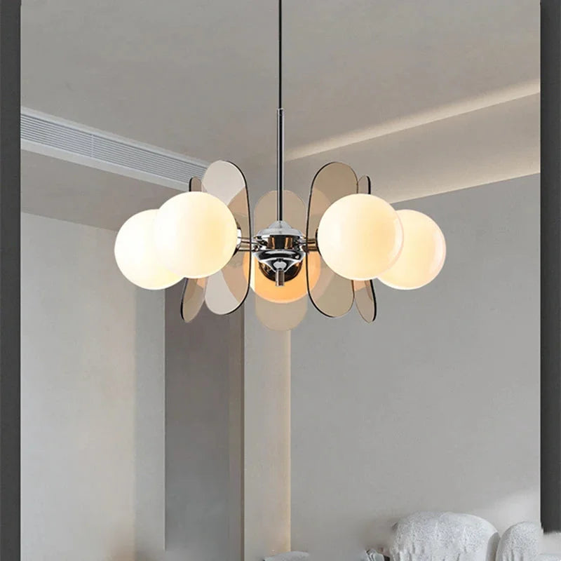 Élise Cosmo Bloom Mid-Century Glass Chandelier