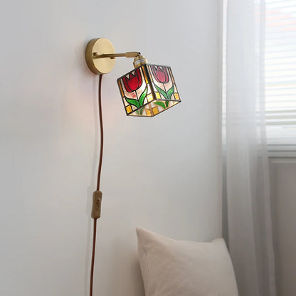 Aurélie Square Glass Wall Lamp Nordic Modern