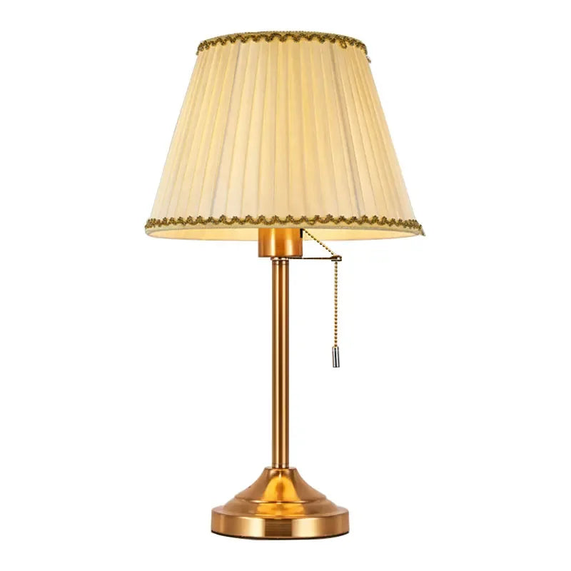 Sophie American Metal Fabric Bedside Table Lamp E27 Reading Light