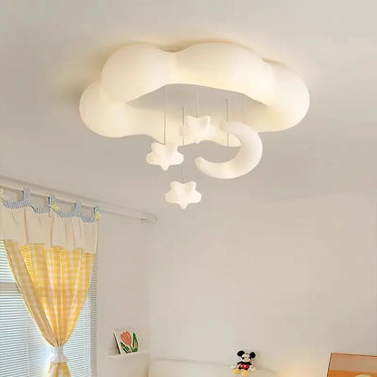 Amélie Cloud LED-Deckenleuchte Kinderzimmer Cremefarben Dimmbar