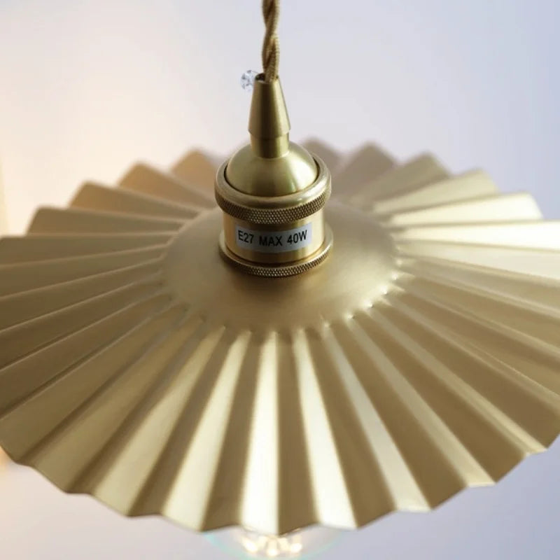 Madeleine Vintage Brass Wall Lamp with Ash Wood Base