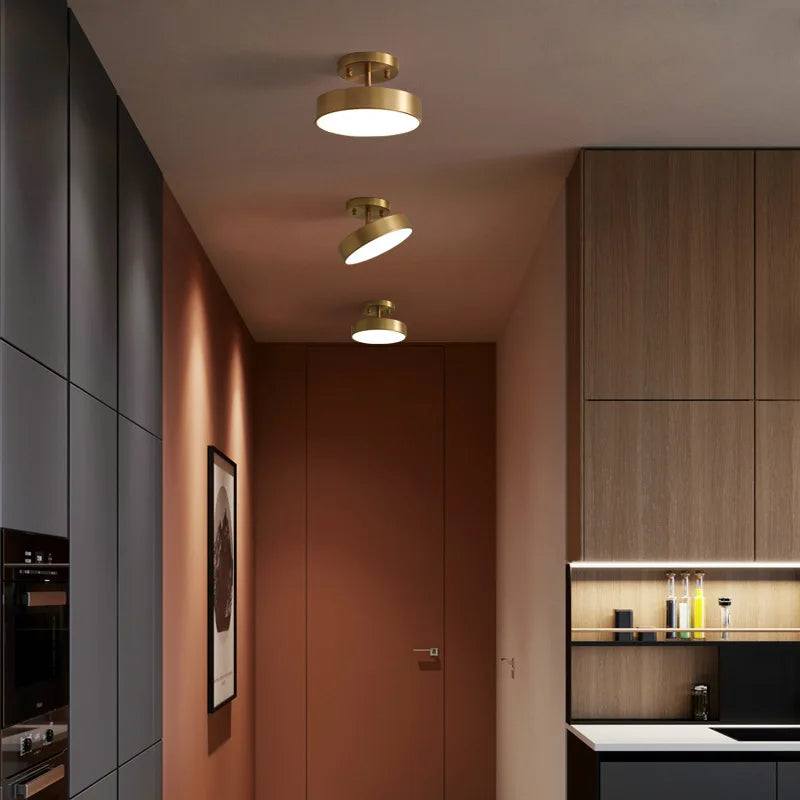 Aveline Brass LED Flush Mount Ceiling Light