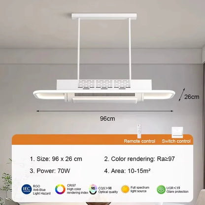 Aurevo Moderner LED-Deckenventilator ohne Flügel
