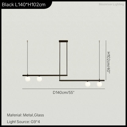 Manon Minimalist Linear Chandelier