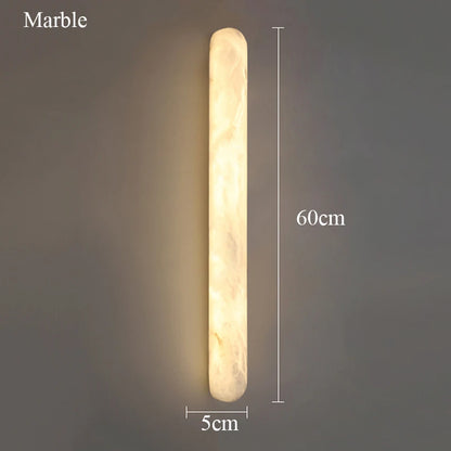 Camille Oval Marble Wall Lamp Luxury LED Sconce Light