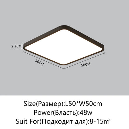 Juliette Ultradünne LED-Deckenleuchte mit Fernbedienung Modern