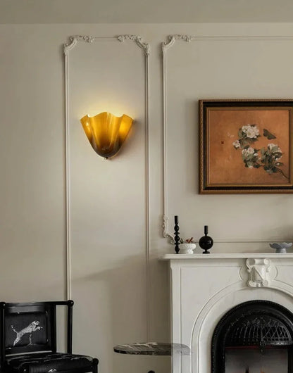 Élodie Petaline Glas-LED-Wandleuchte