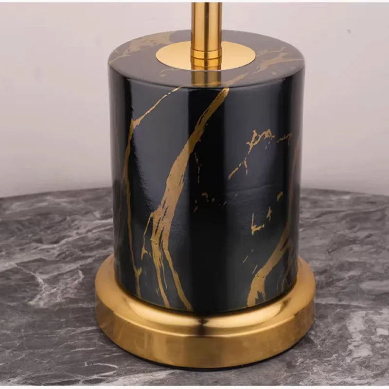 Élodie Nordic Iron Fabric Bedside Table Lamp E27 Modern Study Light