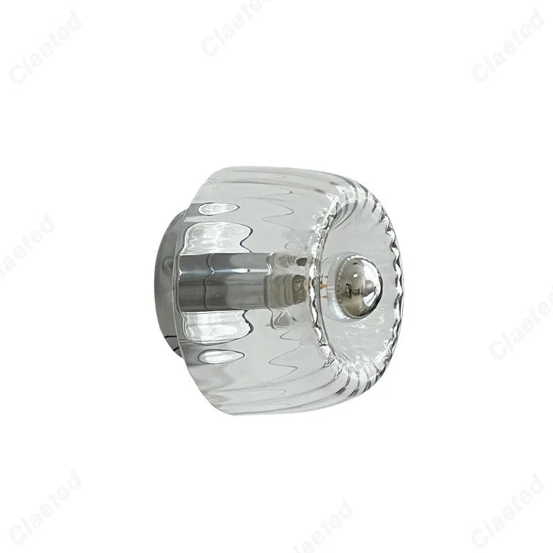 Lucie Retro Glas Wandleuchte