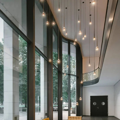 Amélie Moderne Wassertropfen Treppe Kristall Pendelleuchte Luxus Bar Restaurant
