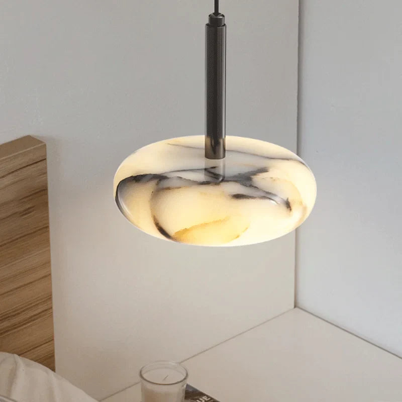 Élise Eclipse Mini Marmor-Scheiben-Pendelleuchte