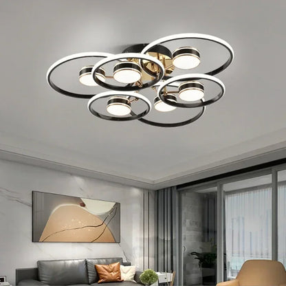 Moderne geschichtete LED-Deckenleuchte – Minimalistische Deckenleuchte für Wohn- und Esszimmer