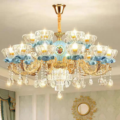 French Crystal Chandelier Light for Villa Living and Dining Room