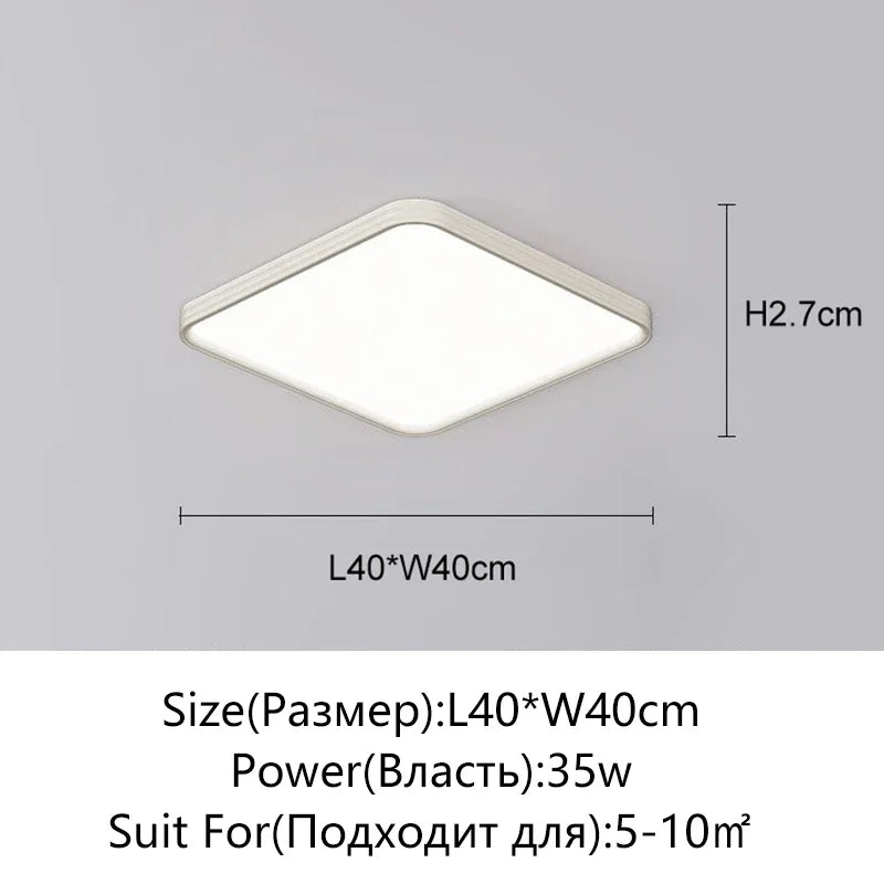 Juliette Ultradünne LED-Deckenleuchte mit Fernbedienung Modern