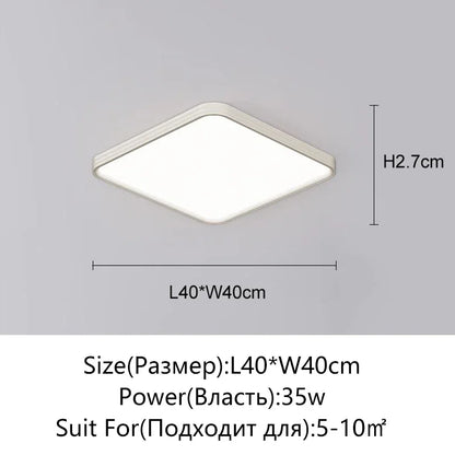 Juliette Ultradünne LED-Deckenleuchte mit Fernbedienung Modern