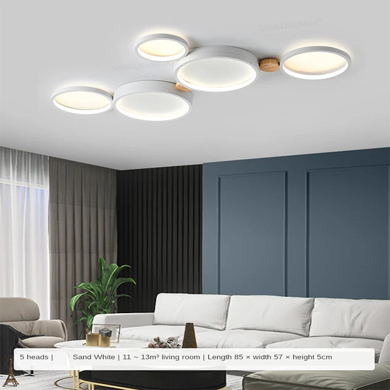 Moderne LED Deckenleuchte – Minimalistische Deckenlampe für Wohnzimmer, Schlafzimmer & Essbereich