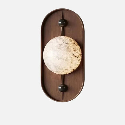 Élodie Soluna Sculpted Marble LED Wall Lamp