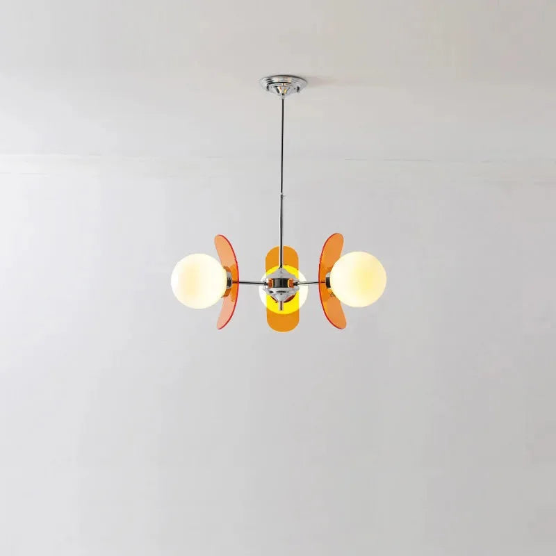 Élise Cosmo Bloom Mid-Century Glass Chandelier
