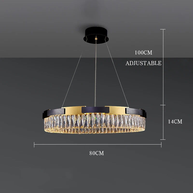 Camille Moderne Kristall-LED-Kronleuchter Luxus Wohn- Esszimmer Schlafzimmer Pendelleuchte