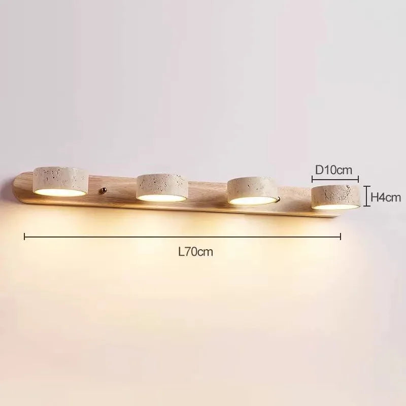 Amélie Travertine Duo Rotatable LED Wall Light