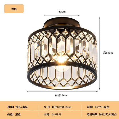 Lucie Modern Crystal Embedded Ceiling Light Corridor Lamp