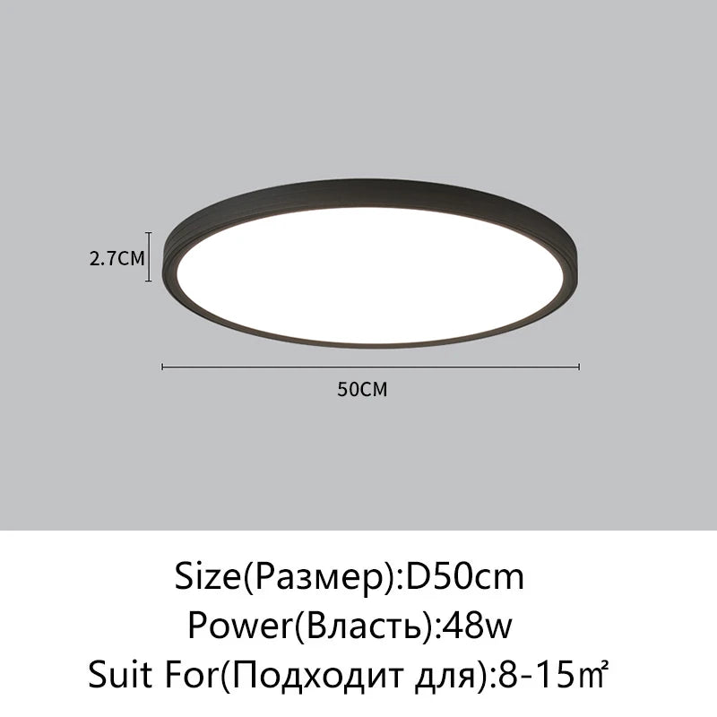 Juliette Ultradünne LED-Deckenleuchte mit Fernbedienung Modern
