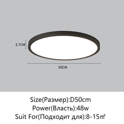 Juliette Ultradünne LED-Deckenleuchte mit Fernbedienung Modern