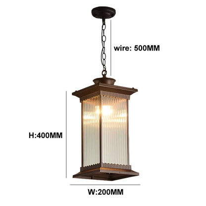 Claire Outdoor Retro Pendelleuchte Kronleuchter Hofleuchte