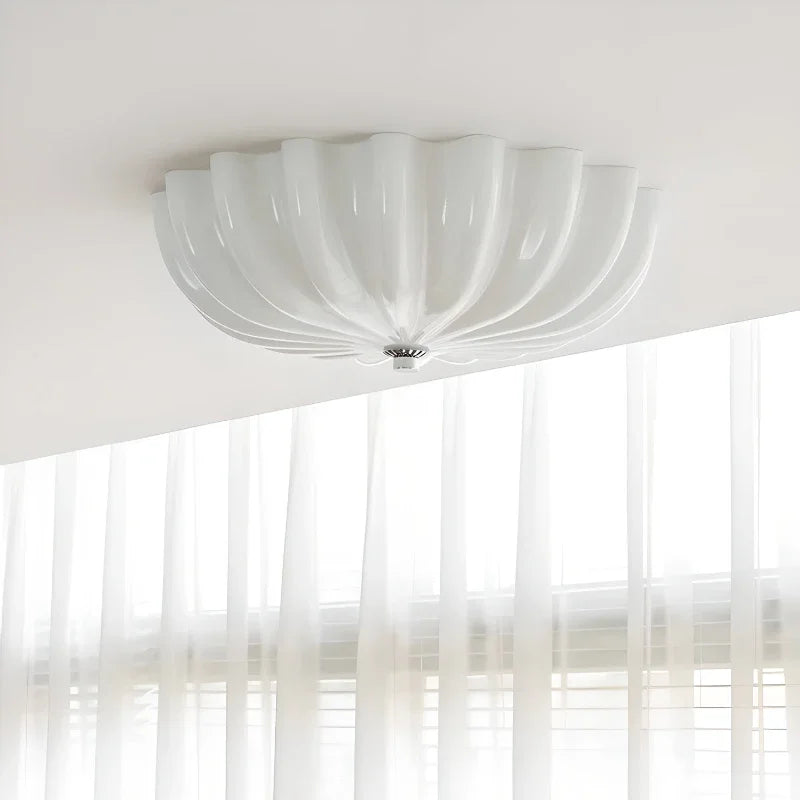 Élodie Bauhaus Runde LED-Deckenleuchte Modern Weiß