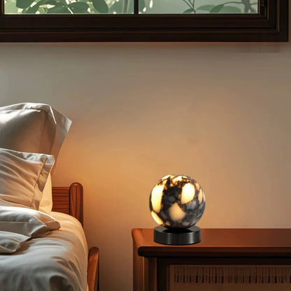 Camille Cosmo Glow Marble LED Bedside Lamp