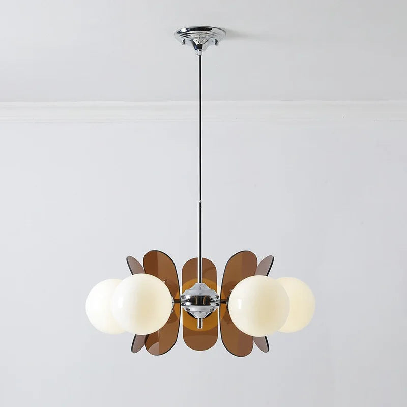 Élise Cosmo Bloom Mid-Century Glass Chandelier