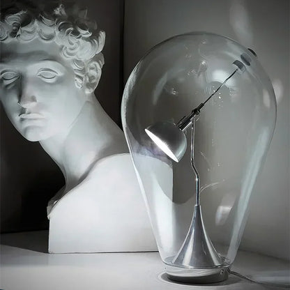 Adele dimmbare Glasleuchte in Chrom