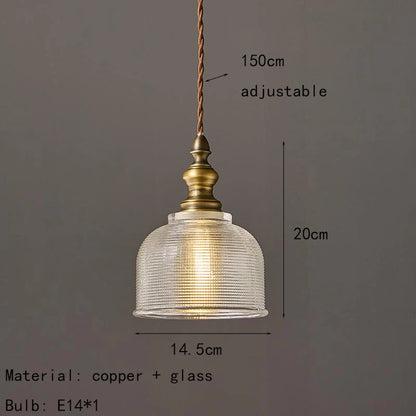 Léon Vintage Messing Mini-Pendelleuchte