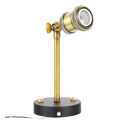 Élise Industrielle Retro E27 Wandleuchte Schwarz Gold Loft Wandlampe