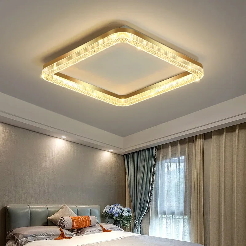 Camille Modern LED Gold Ceiling Lamp Living Room Bedroom Light