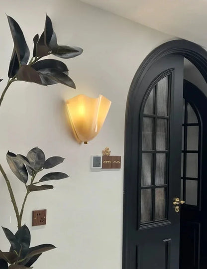 Élodie Petaline Glas-LED-Wandleuchte
