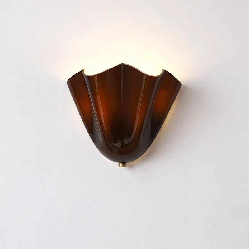 Élodie Petaline Glas-LED-Wandleuchte