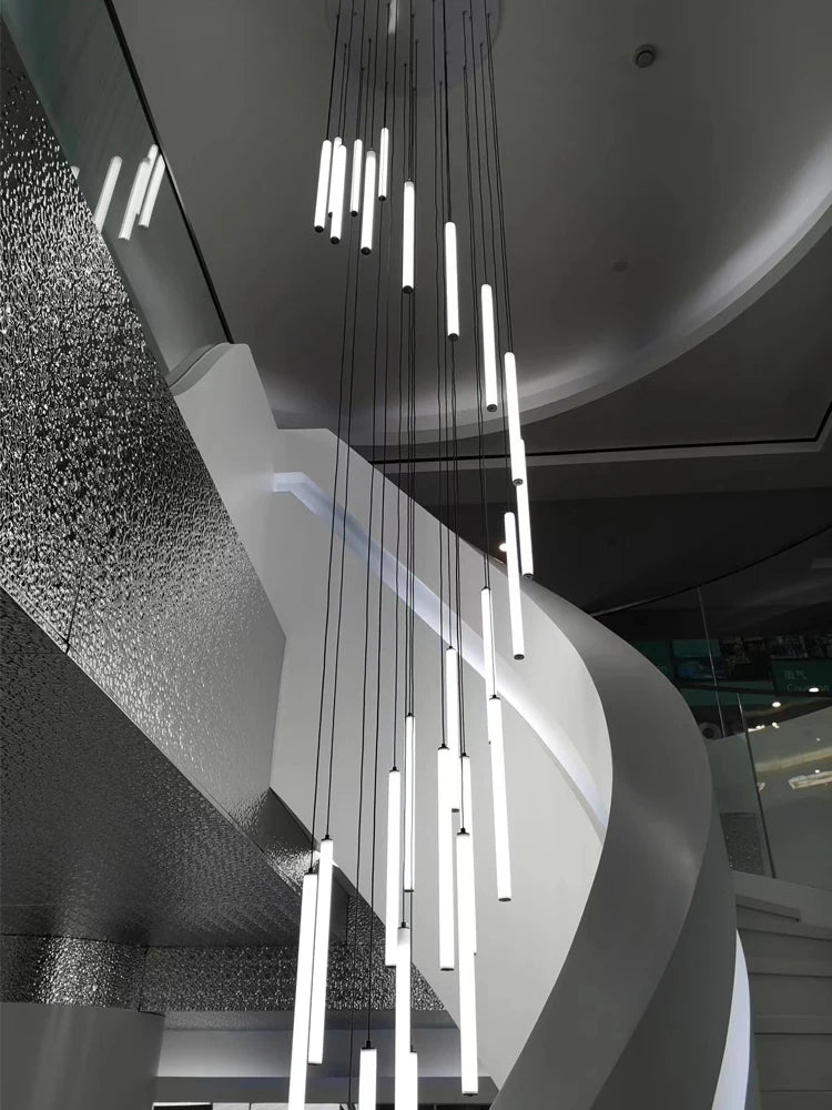 Colette Minimalist Nordic LED Staircase Chandelier