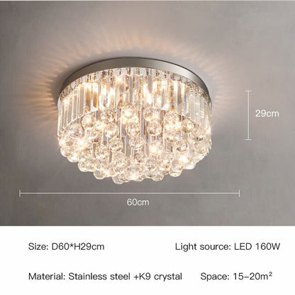 Clara Raindrop Crystal Ceiling Light