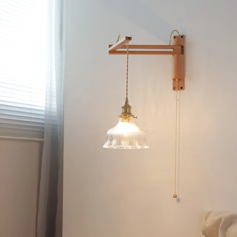 Élise Glasblumen Wandleuchte Flexibler Arm Nordisch